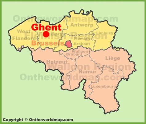 where is ghent belgium located